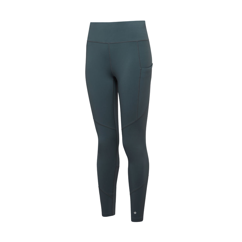 Front view of the Ronhill Women's Tech Tight in the Evening Haze colourway. (8742711853218)