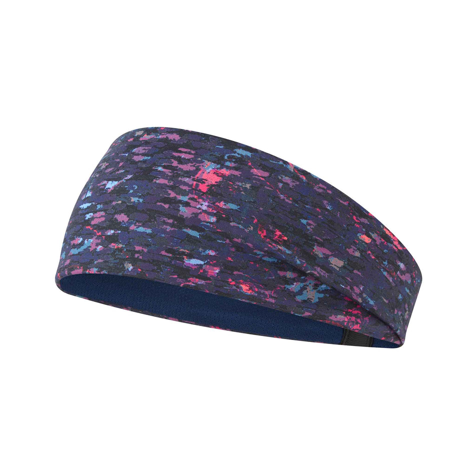 The front of the Ronhill Unisex Reversible Headband in the Dark Navy Twilight colourway. (8587116249250)