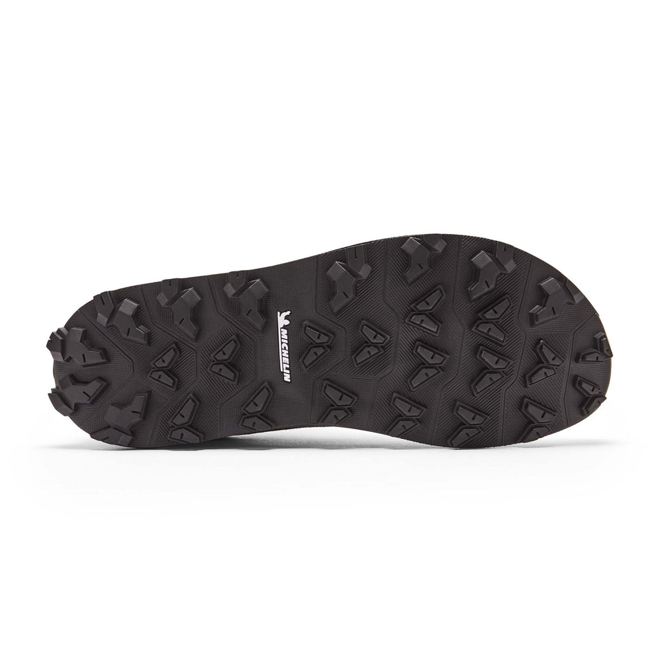 Outsole of the right shoe from a pair of Ronhill Men's Freedom Running Shoes in the Black/Red colourway (8192912294050)