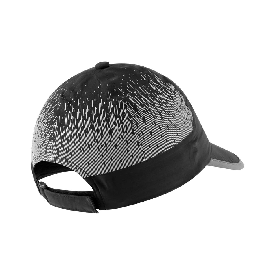 Back view of the Ronhill Unisex Reflect Cap in the Black/Reflect colourway. (8491325358242)