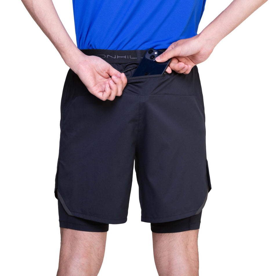 Back view of a model wearing the Ronhill Men's Tech 7