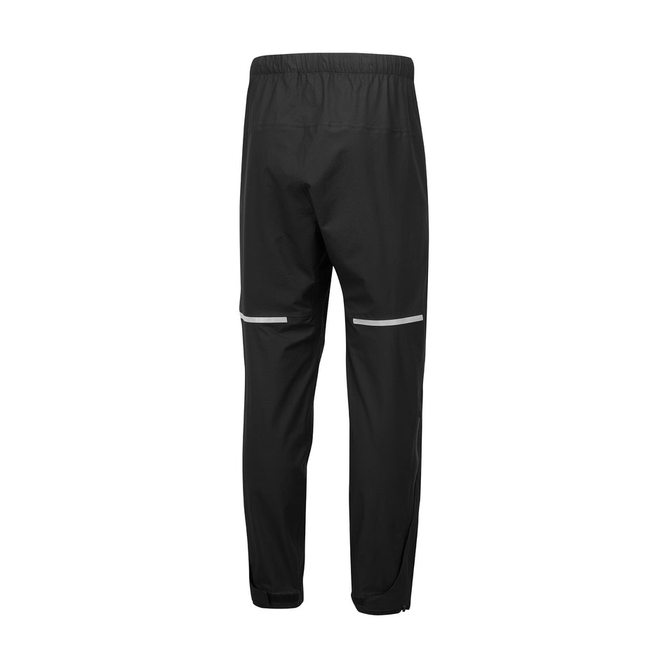 Back view of the Ronhill Unisex Tech Storm Pant in the All Black colourway. (8748339593378)