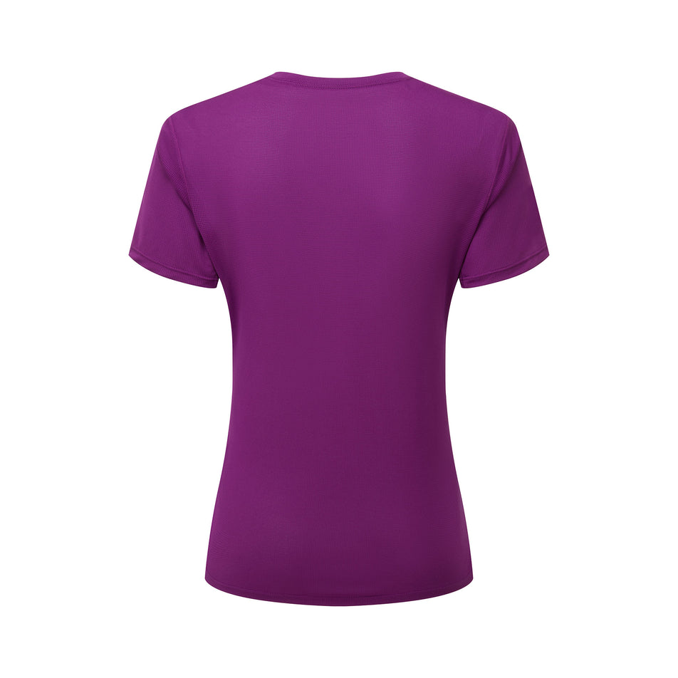 The back of the Ronhill Women's Tech S/S in the Grape Juice/Saffron colourway. (8583485882530)