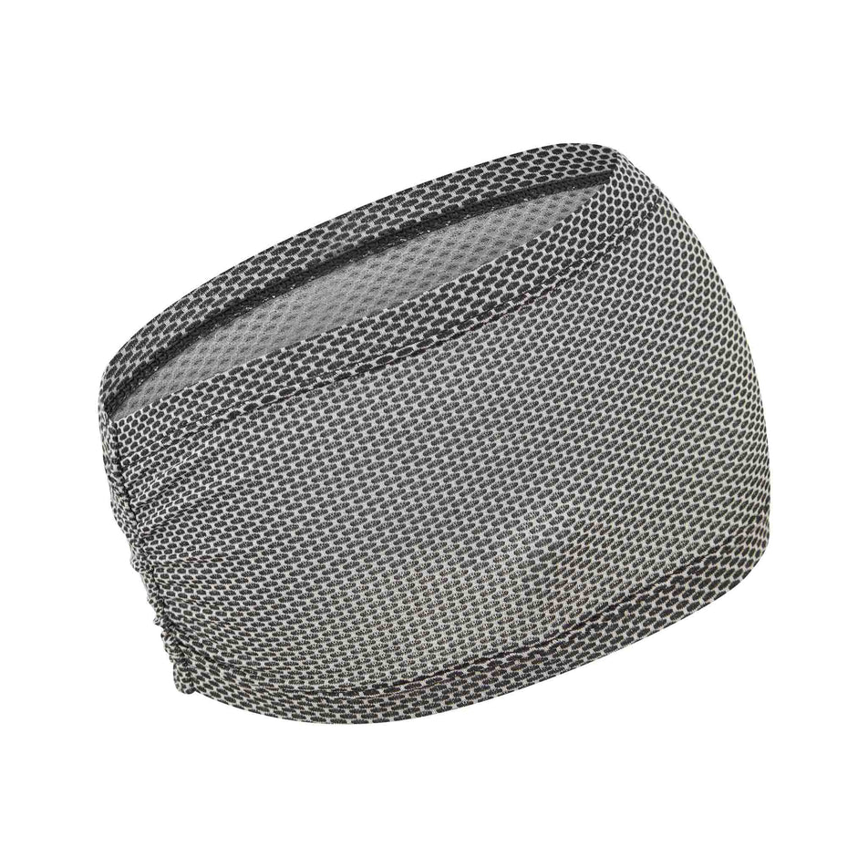 Back view of the Ronhill Unisex Golden Hour Headband in the Black Matrix colourway. (8577363574946)