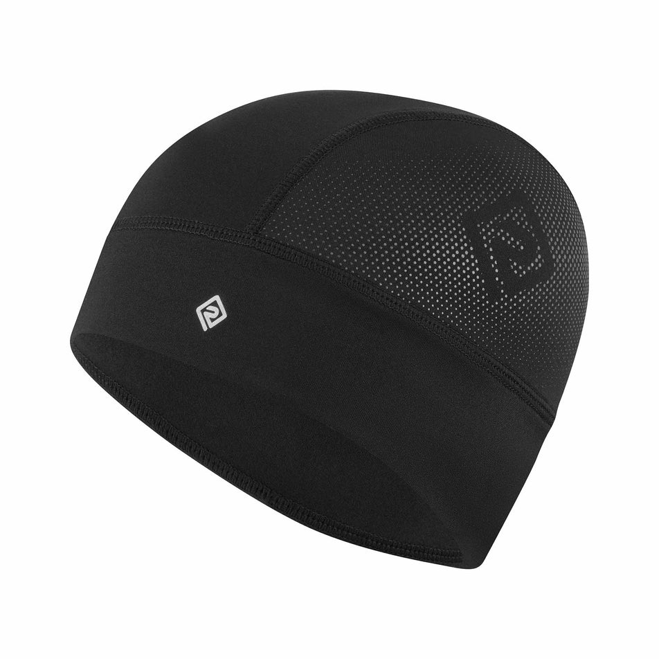 The hat from the Ronhill Unisex Beanie & Glove Set in the All Black colourway. (8749321846946)