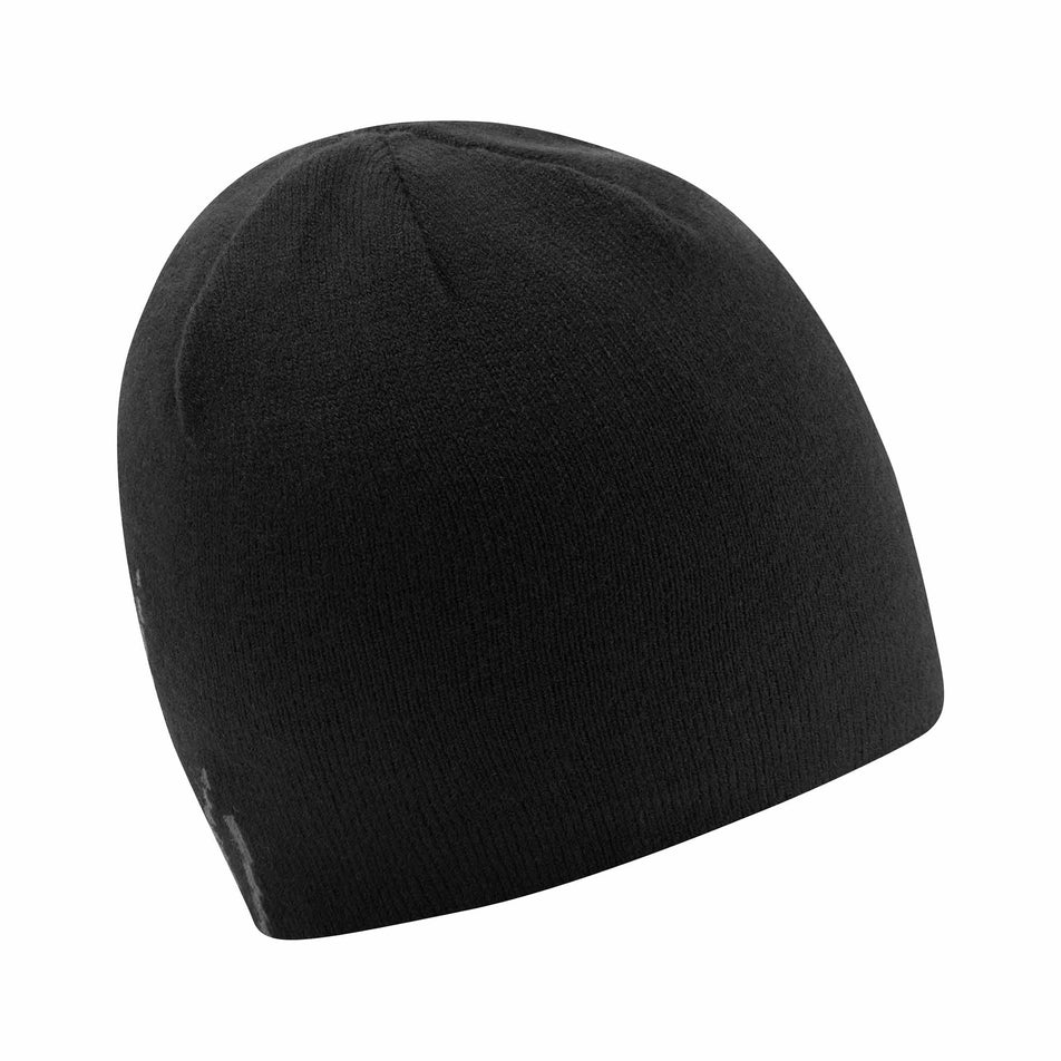 Back view of the Ronhill Unisex Run Beanie in the Black/Oxide colourway. (8749271318690)