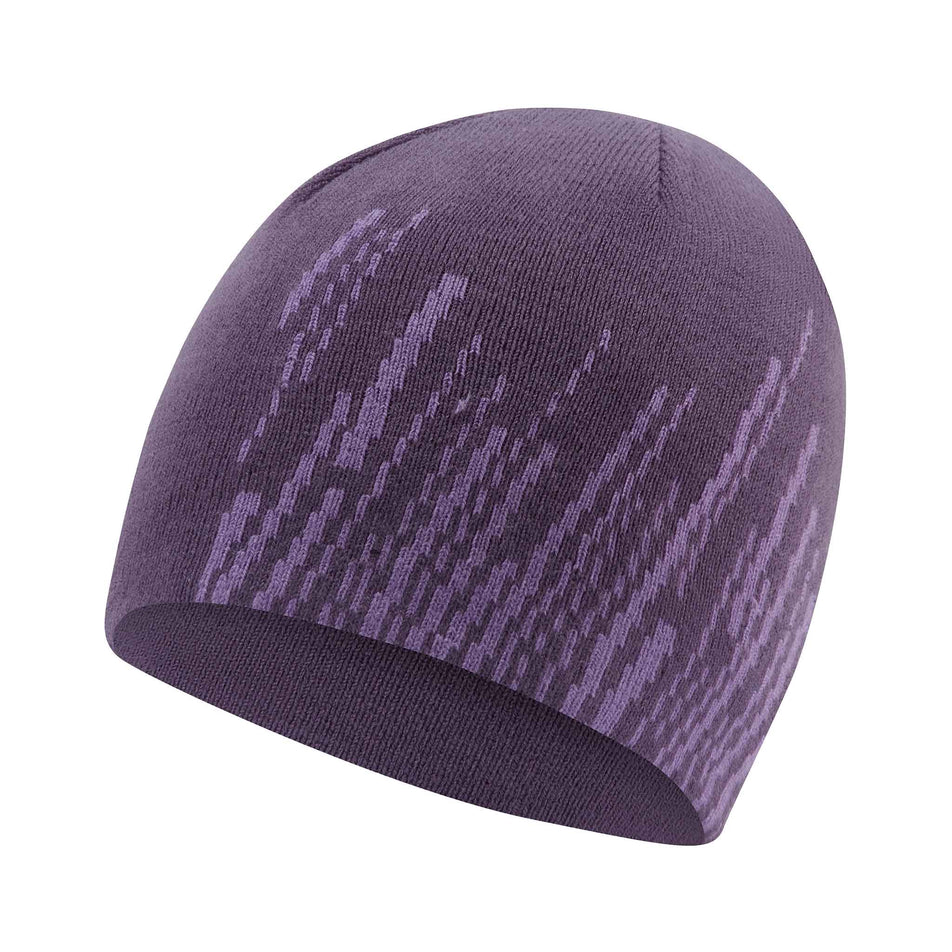 Front view of the Ronhill Unisex Run Beanie in the Dark Iris/Iris colourway. (8749275054242)