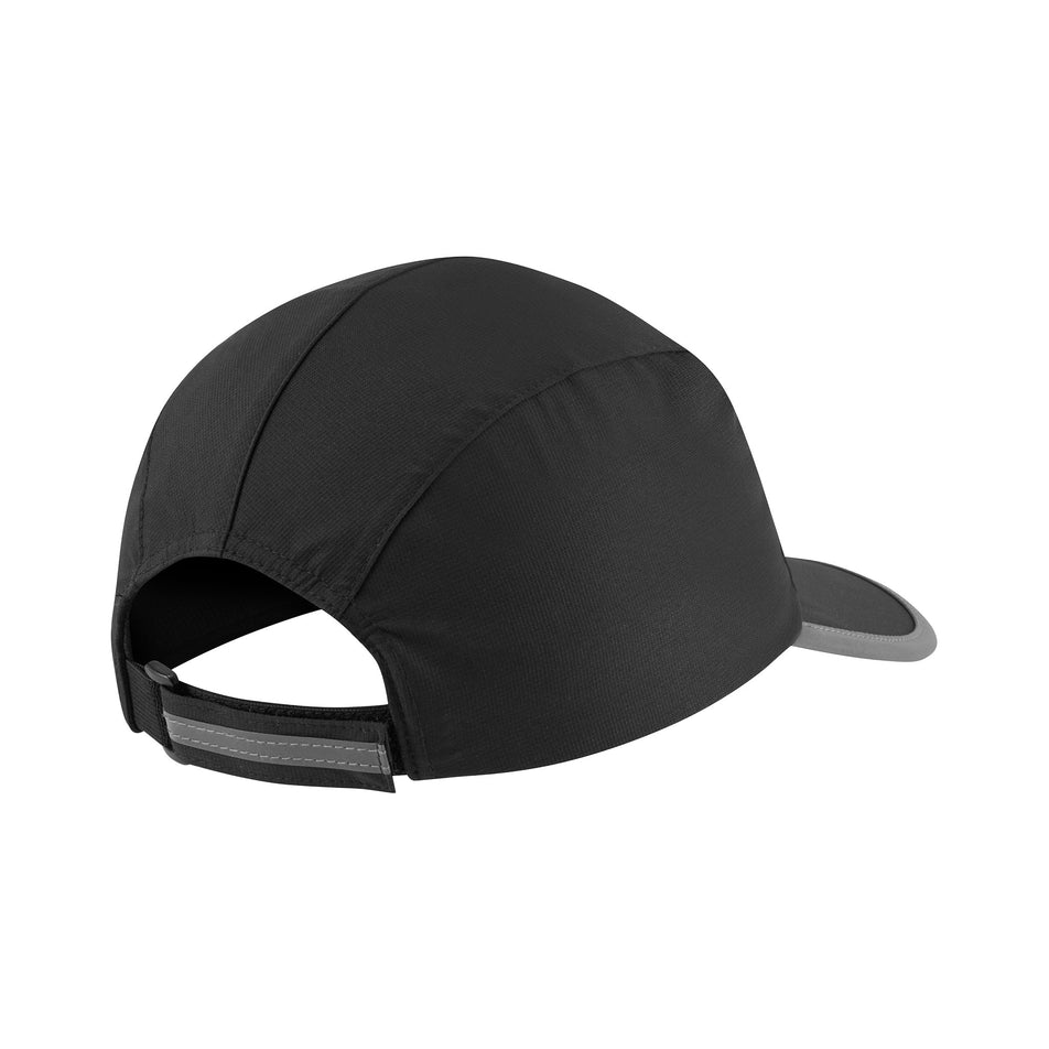 Back view of the Ronhill Unisex Storm Cap in the All Black colourway. (8749307592866)