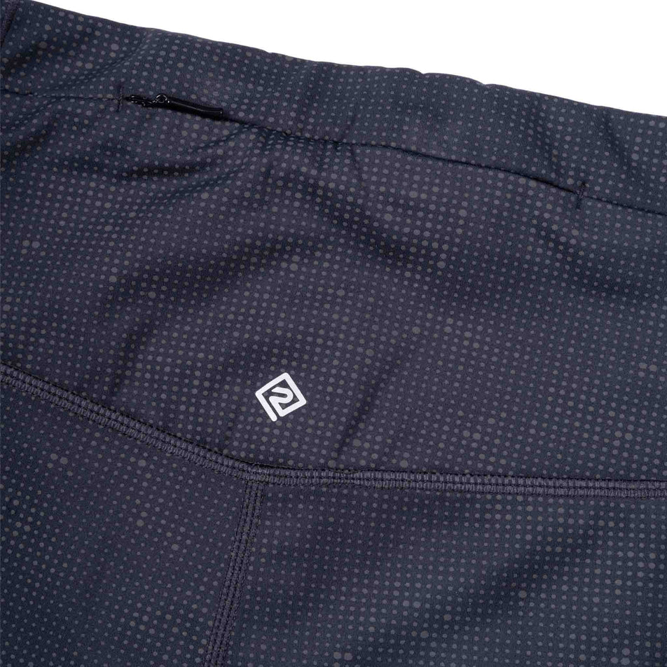 The back zip pocket on the Ronhill Women's Tech Reflect Lux Tight in the Black/Reflect colourway.