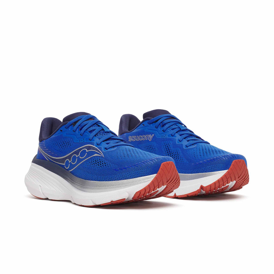 A pair of Saucony Men's Guide 19 Running Shoes in the Lapis/Naval colourway.