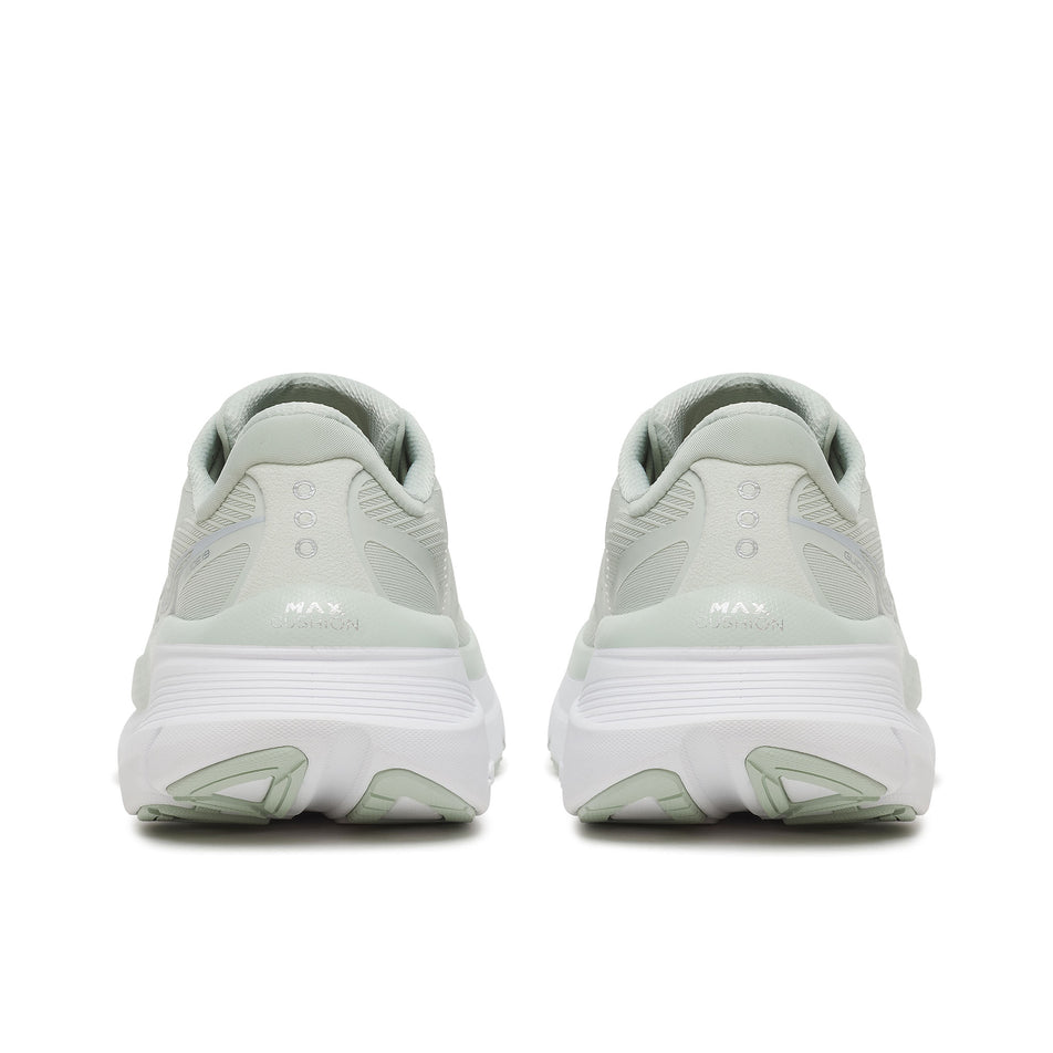 The back of a pair of Saucony Women's Guide 19 Running Shoes in the Cast/Silver colourway.