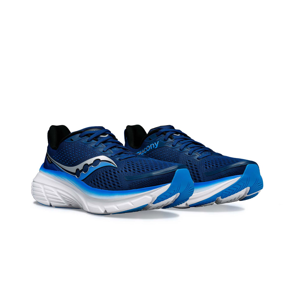 A pair of Saucony Men's Guide 17 Running Shoes in the Navy/Cobalt colourway (8144929751202)