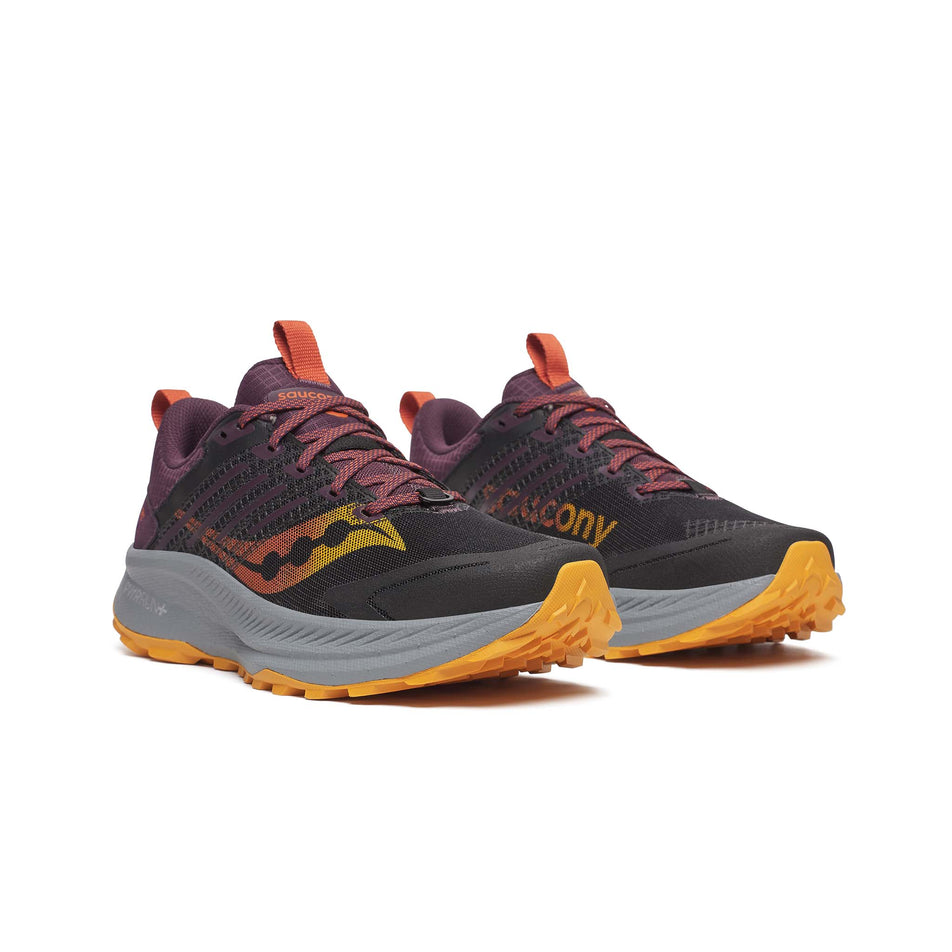 A pair of Saucony Men's Ride TR2 Running Shoes in the Black/Autumn colourway. (8654958919842)