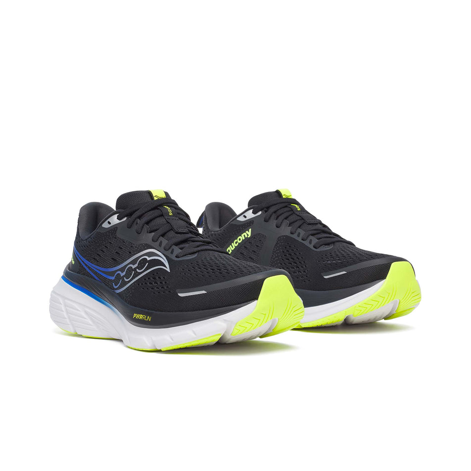 A pair Saucony of Men's Guide 18 Running Shoes in the Black/Lapis colourway. (8654949941410)