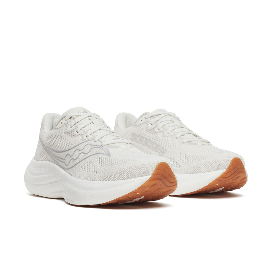 Saucony | Men's Ride 19 Running Shoes - Ivory/Gum