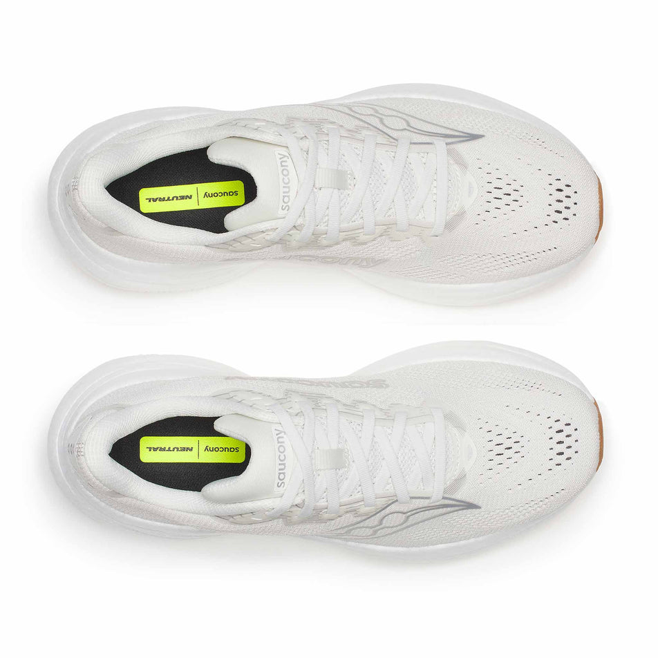 Saucony | Men's Ride 19 Running Shoes - Ivory/Gum