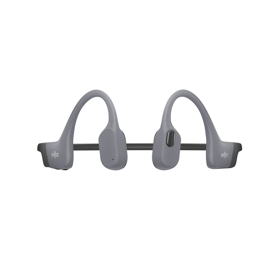 A pair of Shokz Unisex OpenSwim Pro Wireless Bone Conduction Headphones in the Grey colourway. (8493802913954)