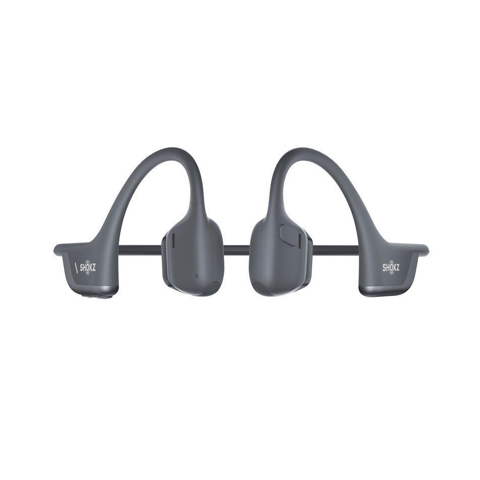 A pair of Shokz Unisex OpenRun Pro 2 Wireless Bone Conduction Headphones in the Black colourway. (8493808222370)