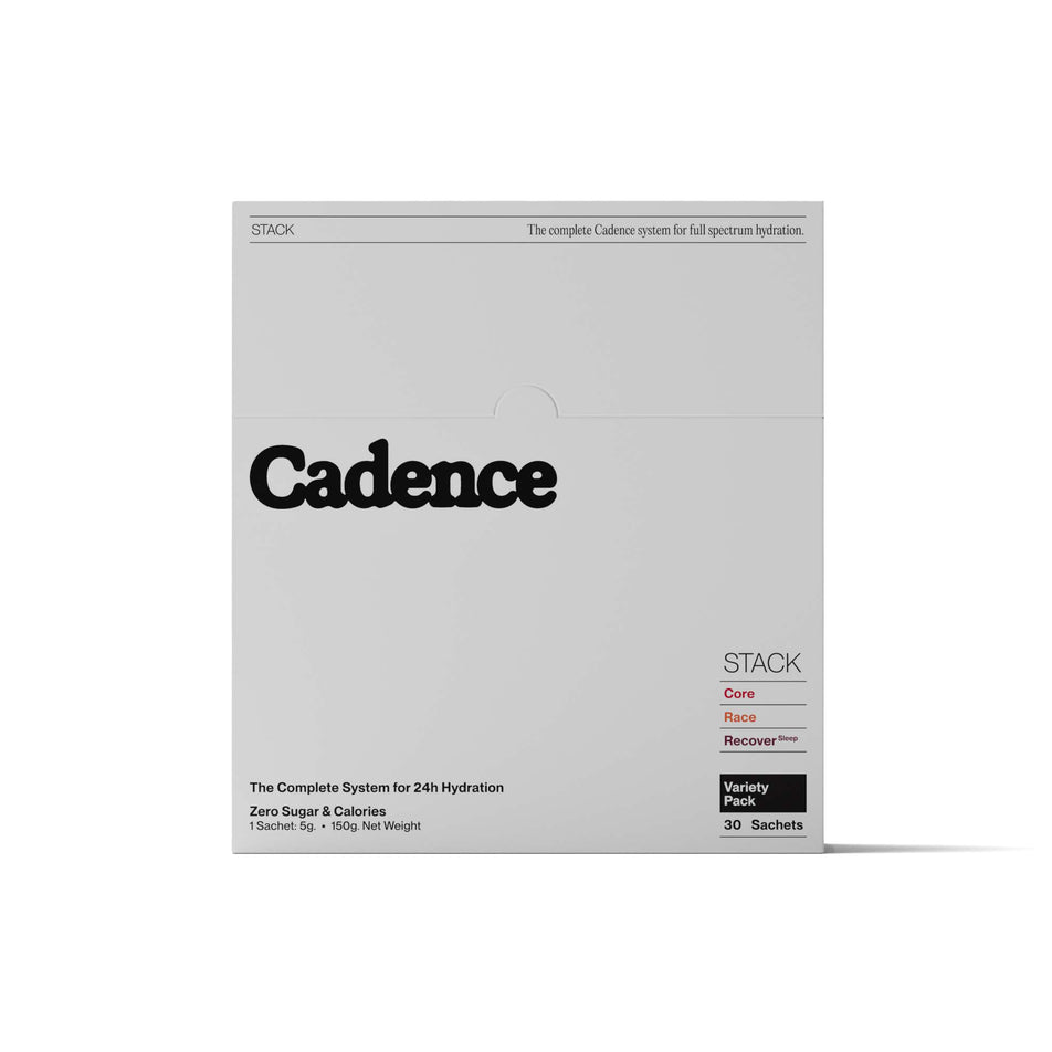 Front view of a Cadence Sachet Stack Box. (8640912752802)