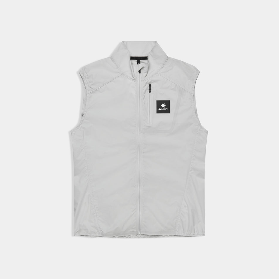 Front view of the SAYSKY Unisex Clean Pace Flex Vest in the Grey colourway.