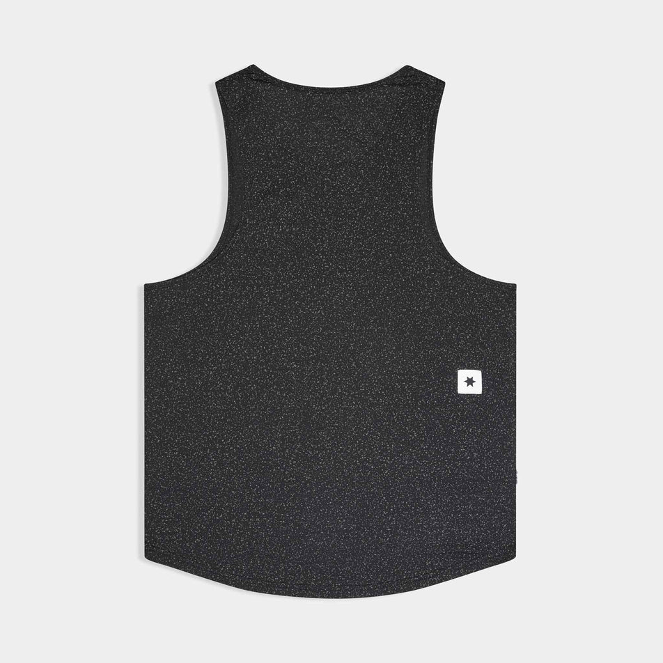 Back view of the SAYSKY Men's Universe Combat Singlet in the Black Universe colourway.