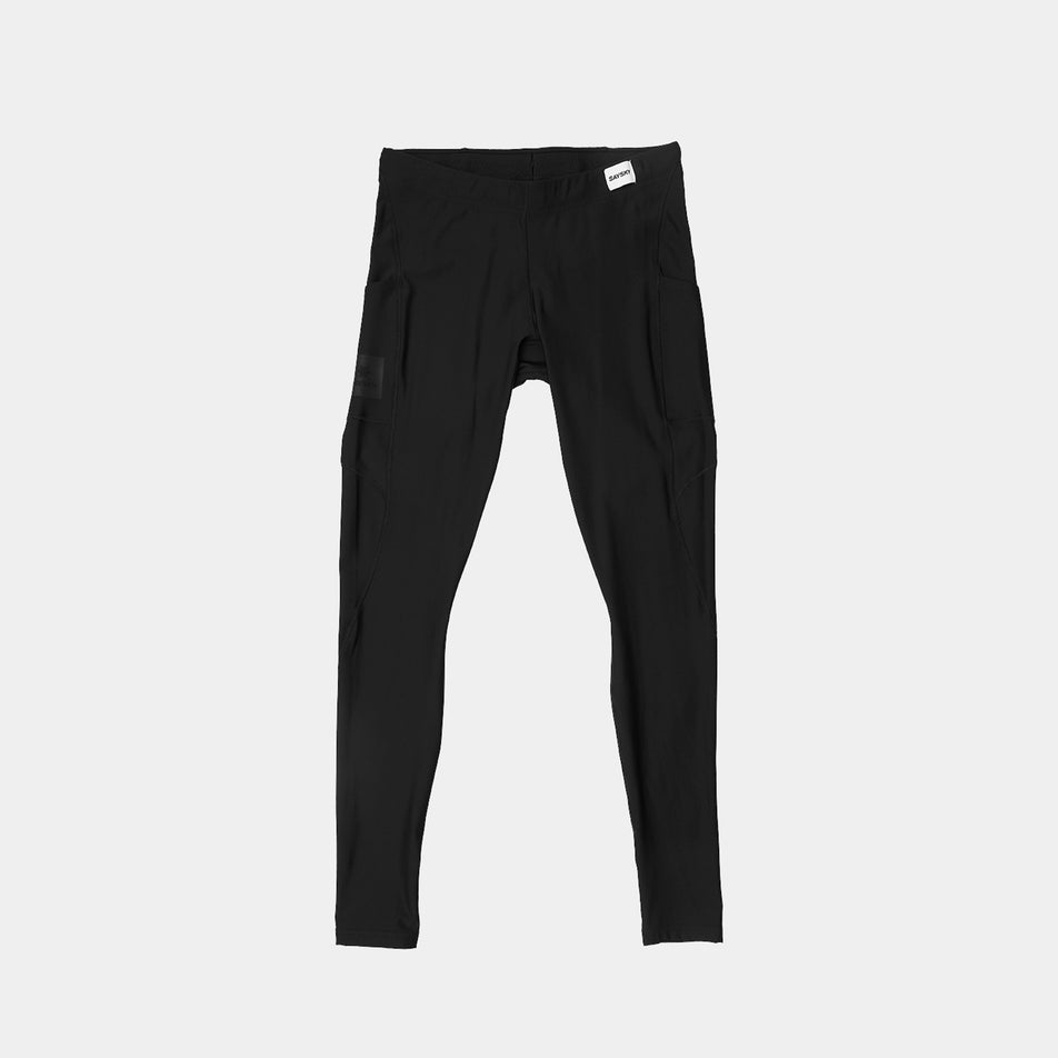 Front view of the SAYSKY Men's Logo Motion+ Tights in the Black colourway.