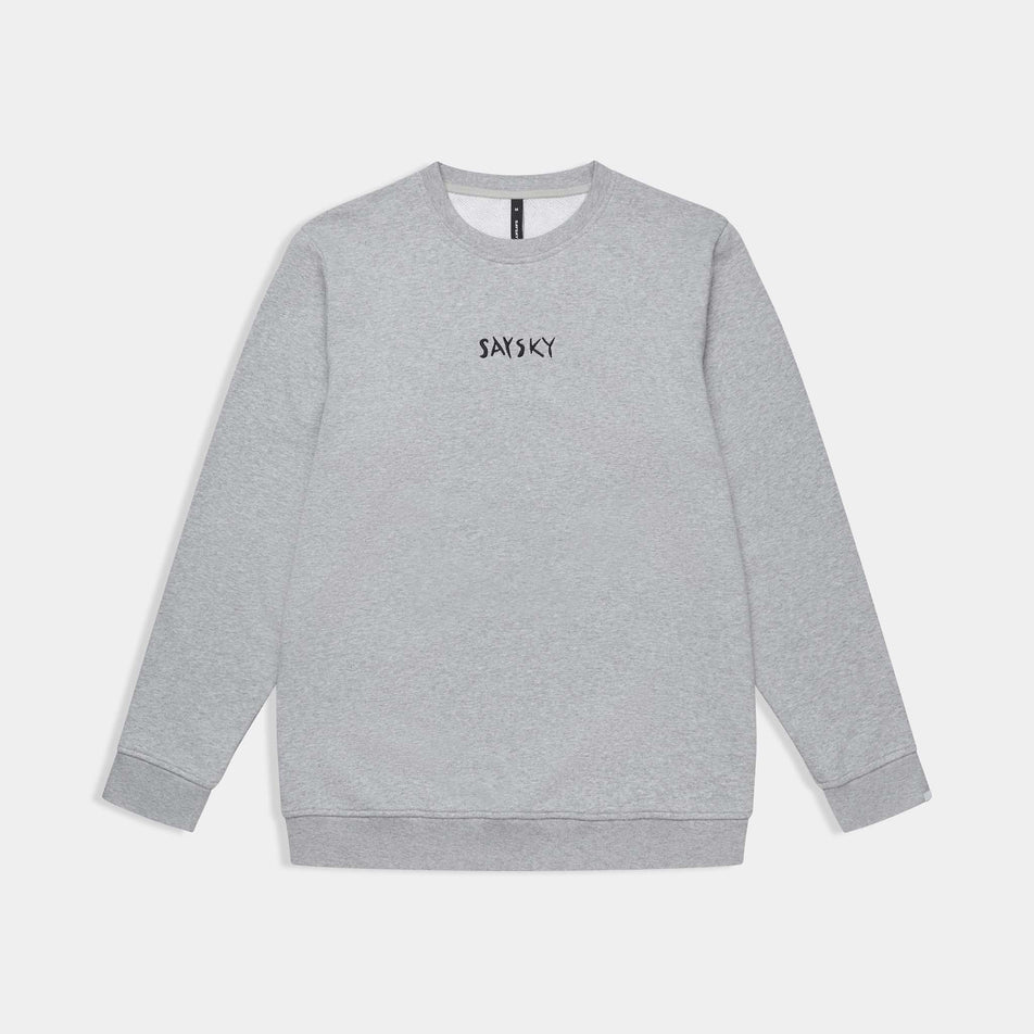Front view of the SAYSKY Men's Tiger Crewneck in the Grey colourway.
