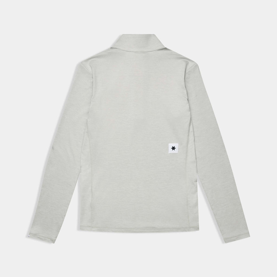 Back view the SAYSKY Women's Pace 1/2 Zip Long Sleeve in the Grey colourway.