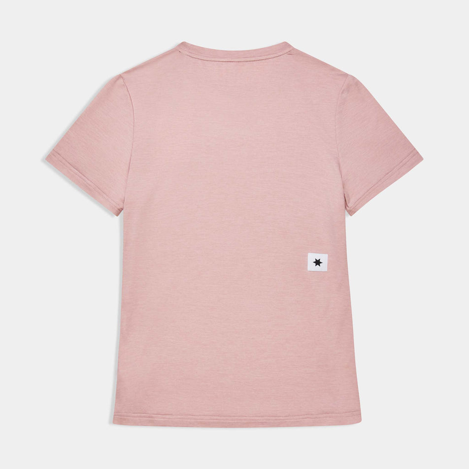 Back view of the SAYSKY Women's Clean Pace T-Shirt in the Pink colourway.