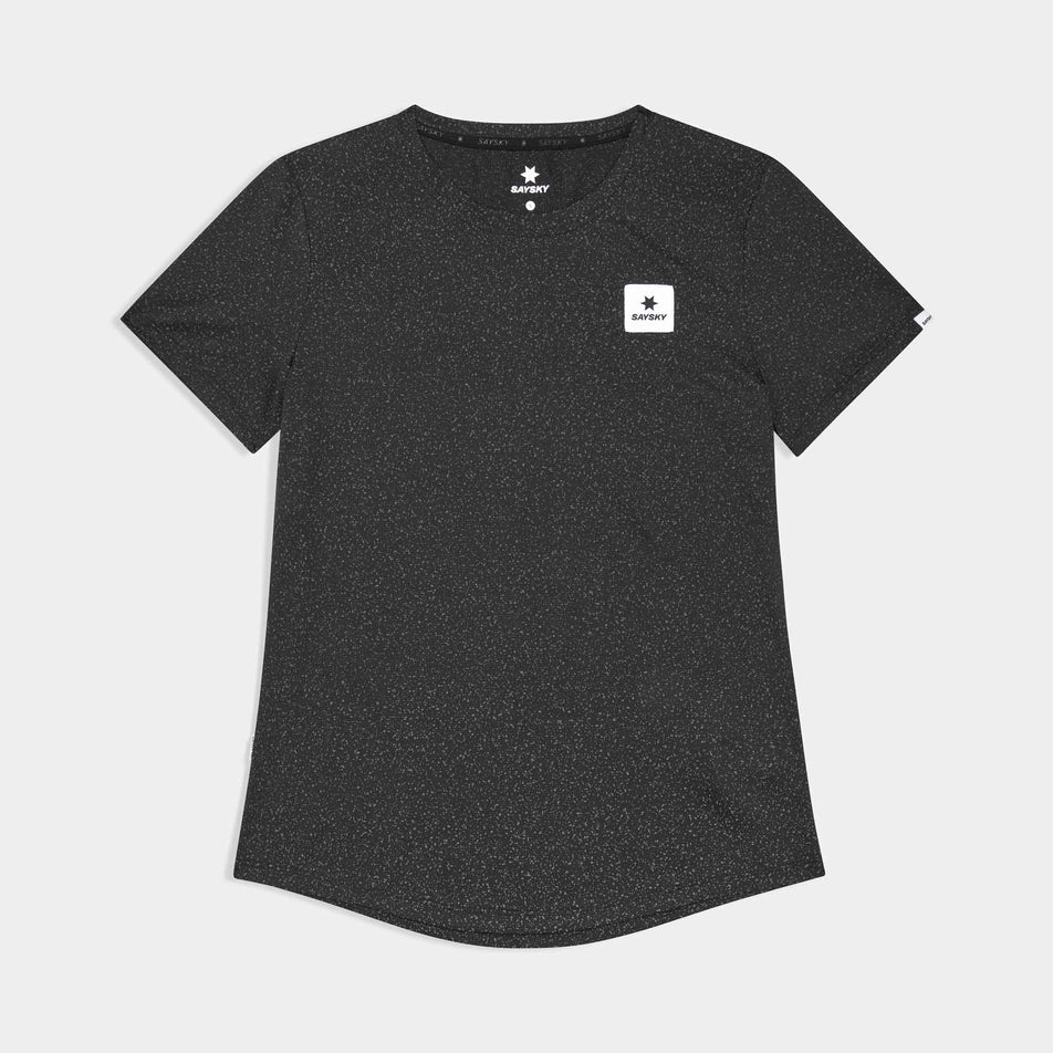 Front view of the SAYSKY Women's Universe Combat T-Shirt in the Black Universe colourway.