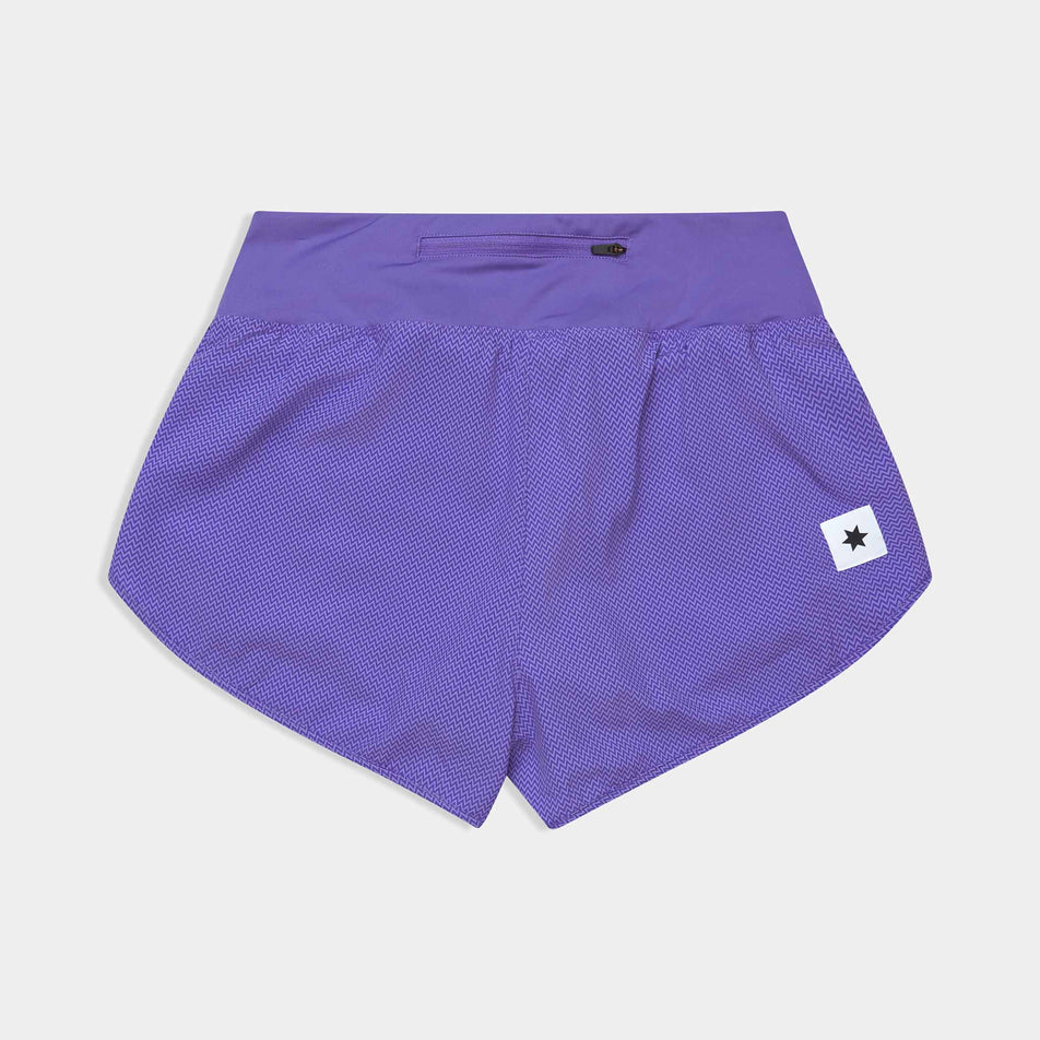 Back view of a model wearing the SAYSKY Women's Zig Zag Pace Shorts 3