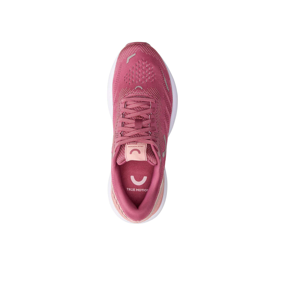 Upper of the right shoe from a pair of True Motion Women's U-Tech Nevos 3 Running Shoes in the Dry Rose/Rose Tan/White colourway (8407081156770)