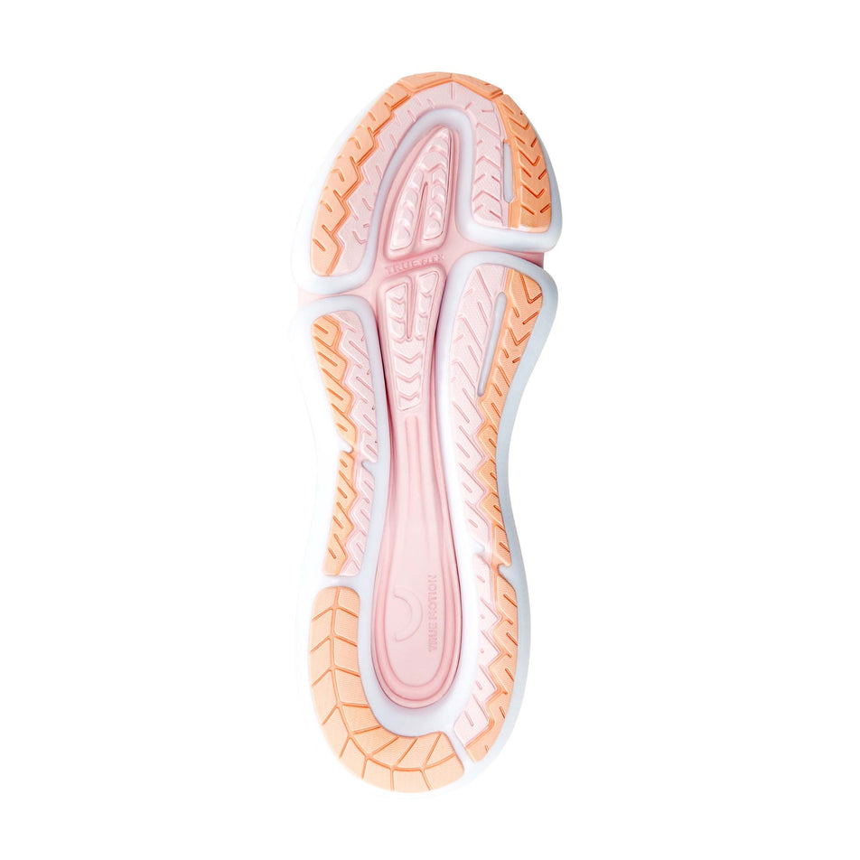 Outsole of the right shoe from a pair of True Motion Women's U-Tech Vichara Running Shoes in the Alloy/Ebony/Lotus colourway (8194653552802)