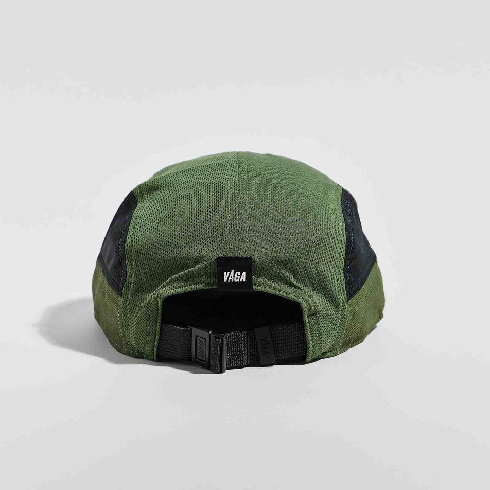Back view of the VAGA Unisex Club Cap in the Utility Green/Black colourway.