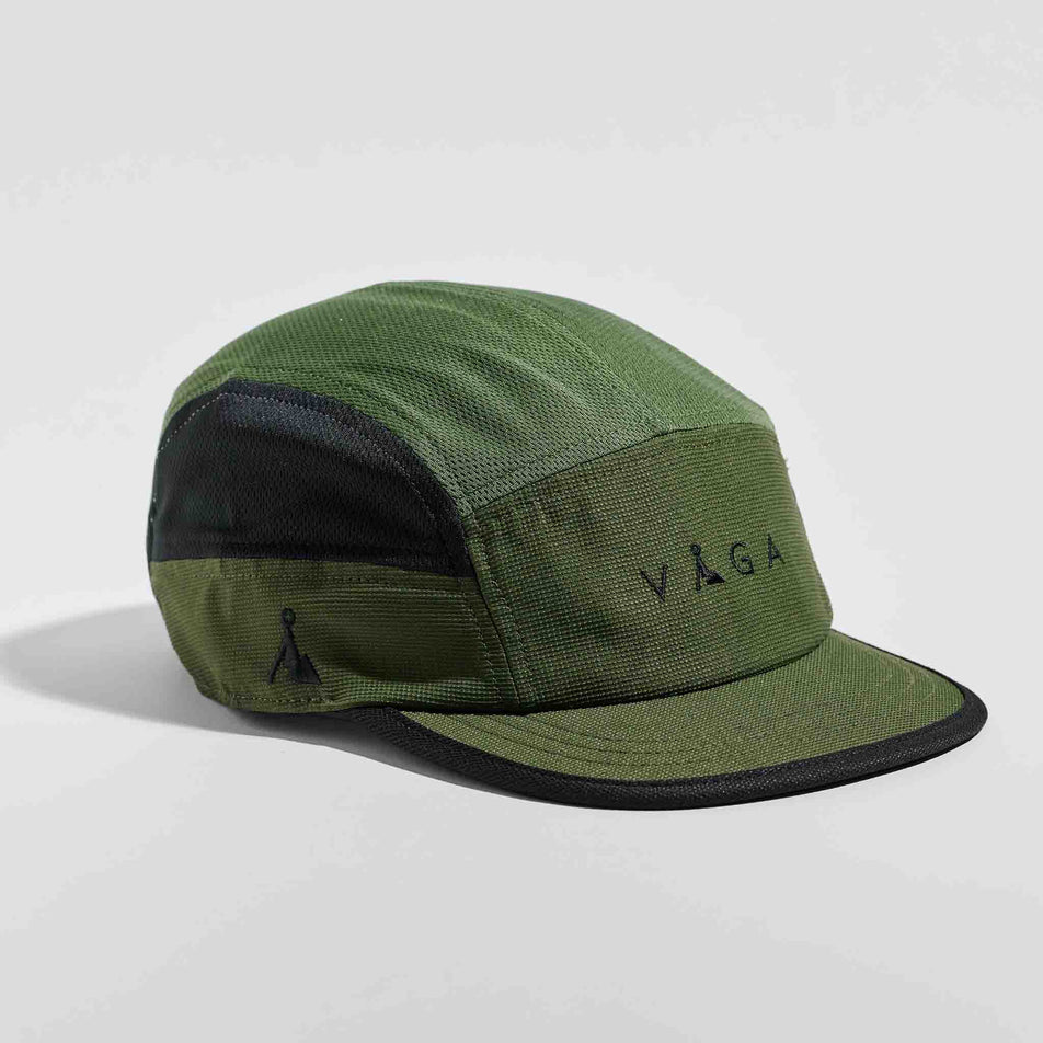 The VAGA Unisex Club Cap in the Utility Green/Black colourway.