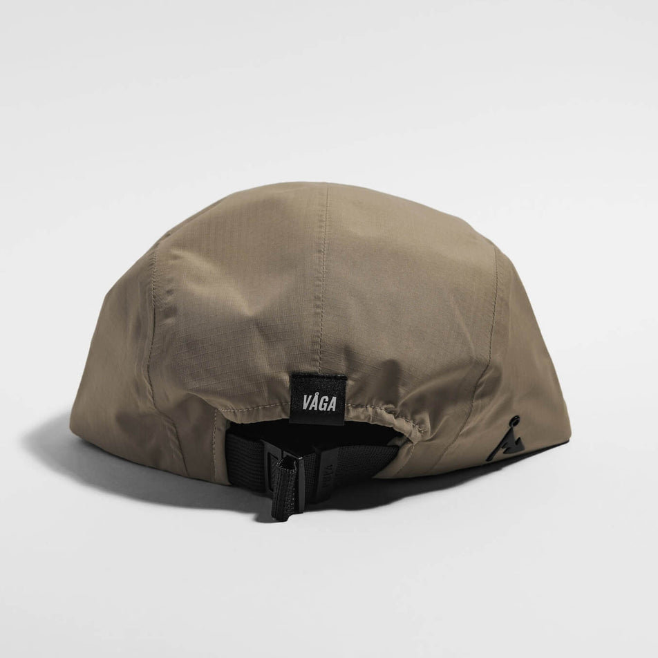 Back view of the VAGA Fell Running Cap 2.0 in the Sand colourway.