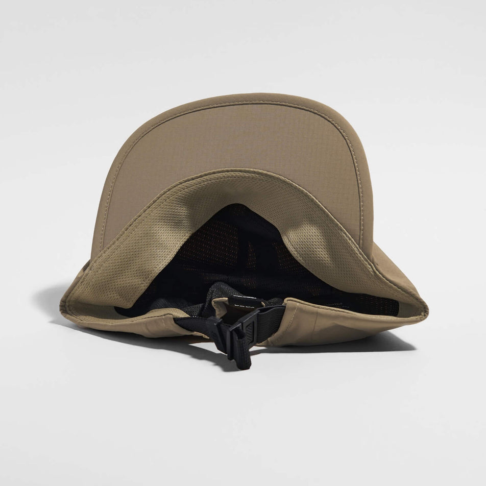Underside view of the VAGA Fell Running Cap 2.0 in the Sand colourway.