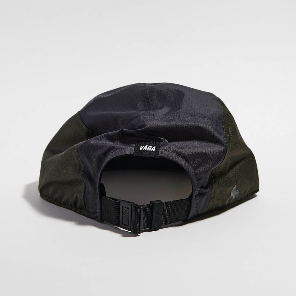 Back view of the VAGA Unisex Featherlight Cap in the Charcoal colourway.