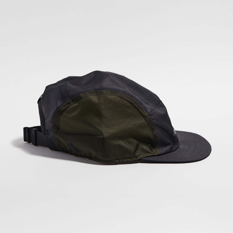 Side view of the VAGA Unisex Featherlight Cap in the Charcoal colourway.