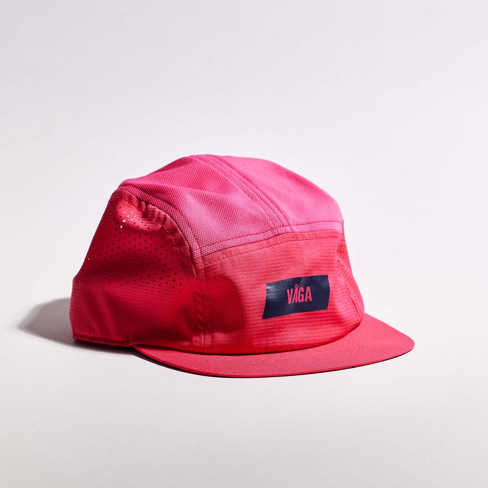 The VÅGA Unisex Feather Racing Cap in the Pink colourway.