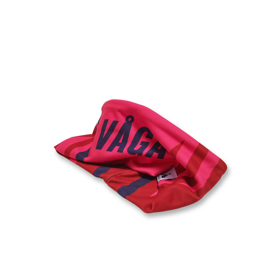 A VAGA Unisex Club Headband in the Flame Red/Poster Pink/Navy Blue colourway (8385429143714)