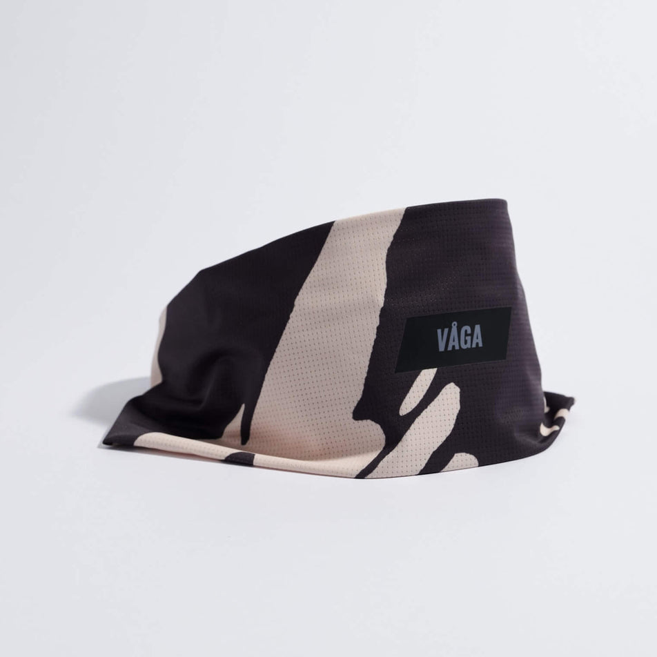 The VAGA Unisex Lightweight Mesh Headband in the Charcoal/Taupe colourway.