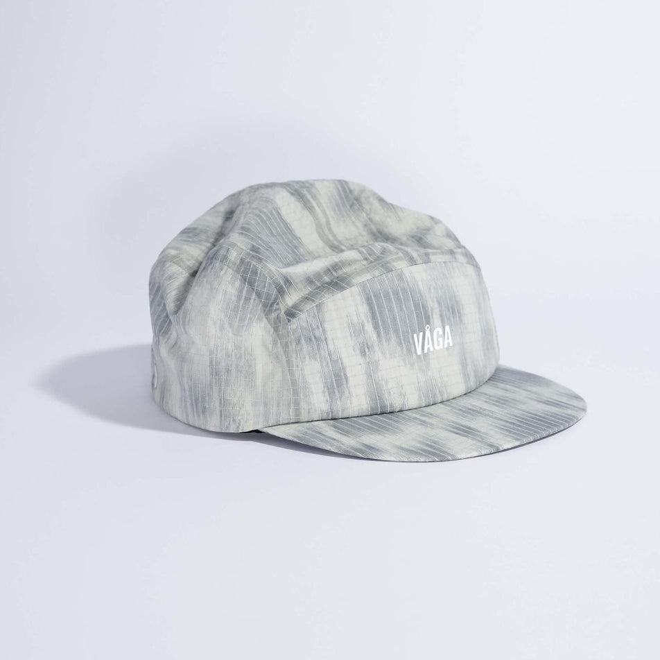 Angled view of the VAGA Unisex Night Club Cap 2.0 in the Grey/Silver colourway.