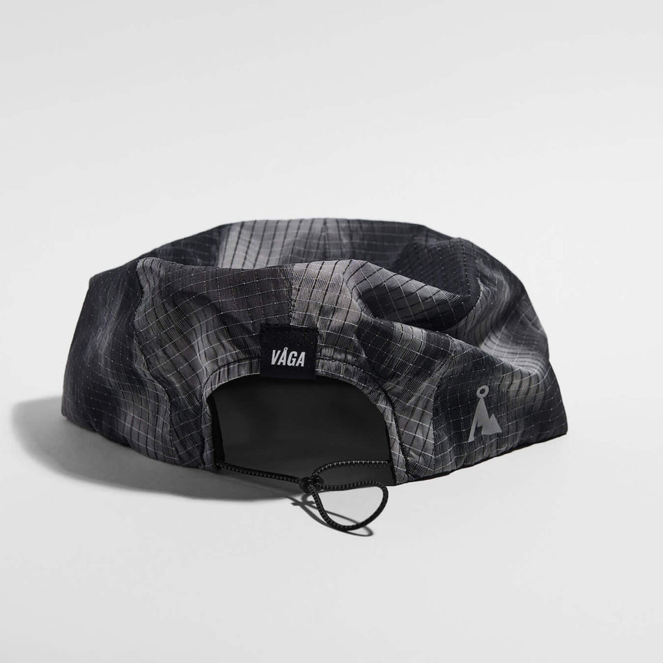 Back view of the VAGA Unisex Night Club Cap in the Black/Grey colourway.