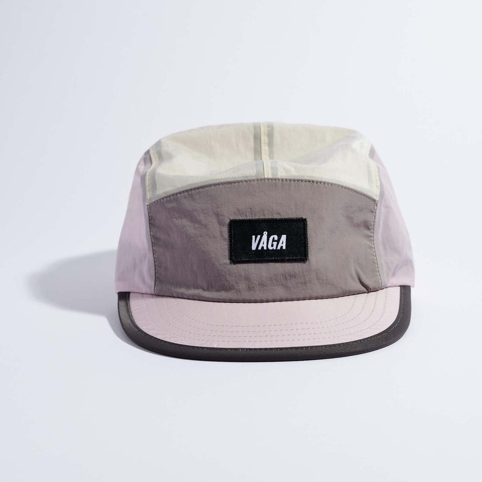 Front view of the VAGA Unisex Pacer Cap in the Lilac/Dust Grey/Smoke Grey colourway.