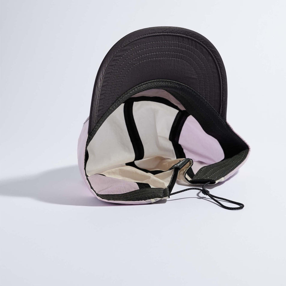 The underside of the VAGA Unisex Pacer Cap in the Lilac/Dust Grey/Smoke Grey colourway.
