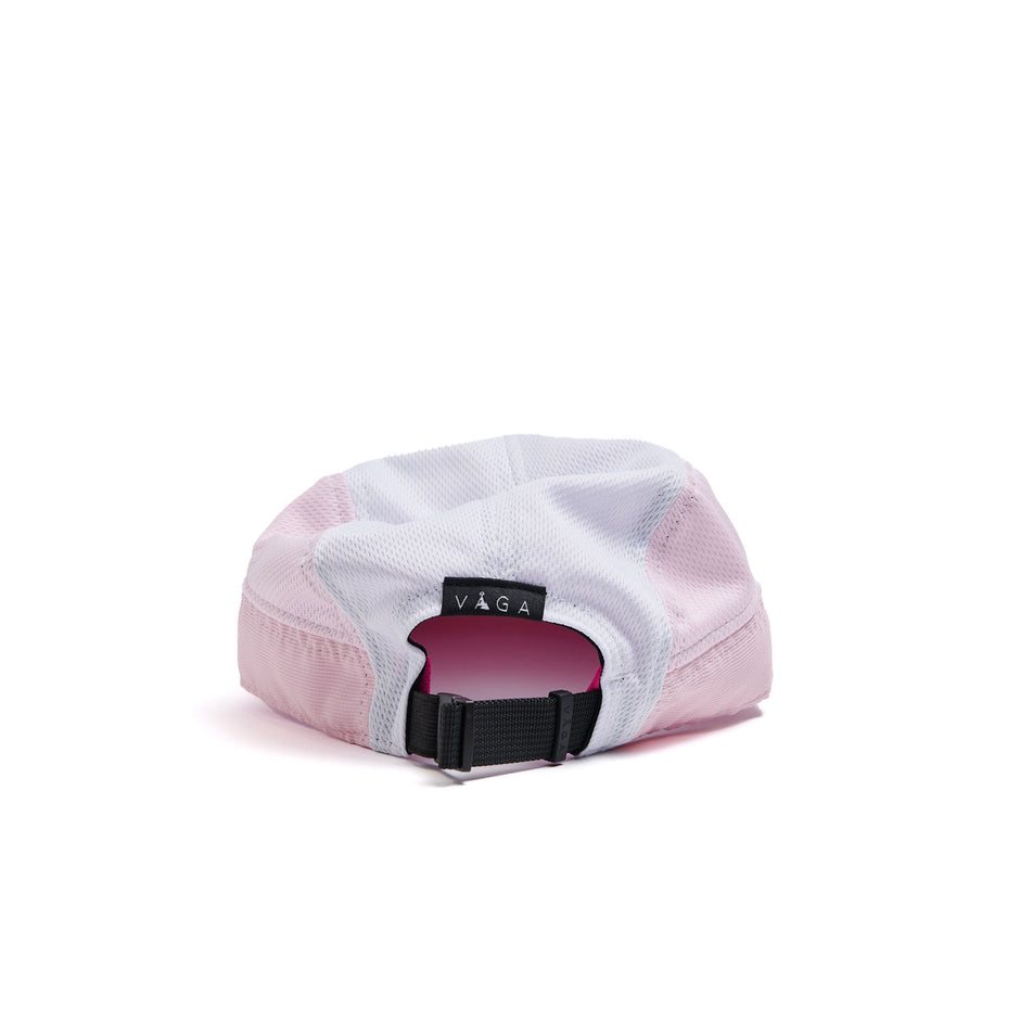 The back of a VÅGA Unisex Club Cap in the Light Pink/Lilac/Neon Pink colourway. (8594758729890)