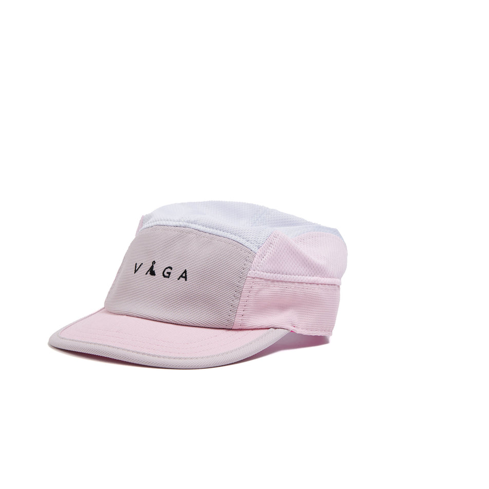 The front of a VÅGA Unisex Club Cap in the Light Pink/Lilac/Neon Pink colourway. (8594758729890)