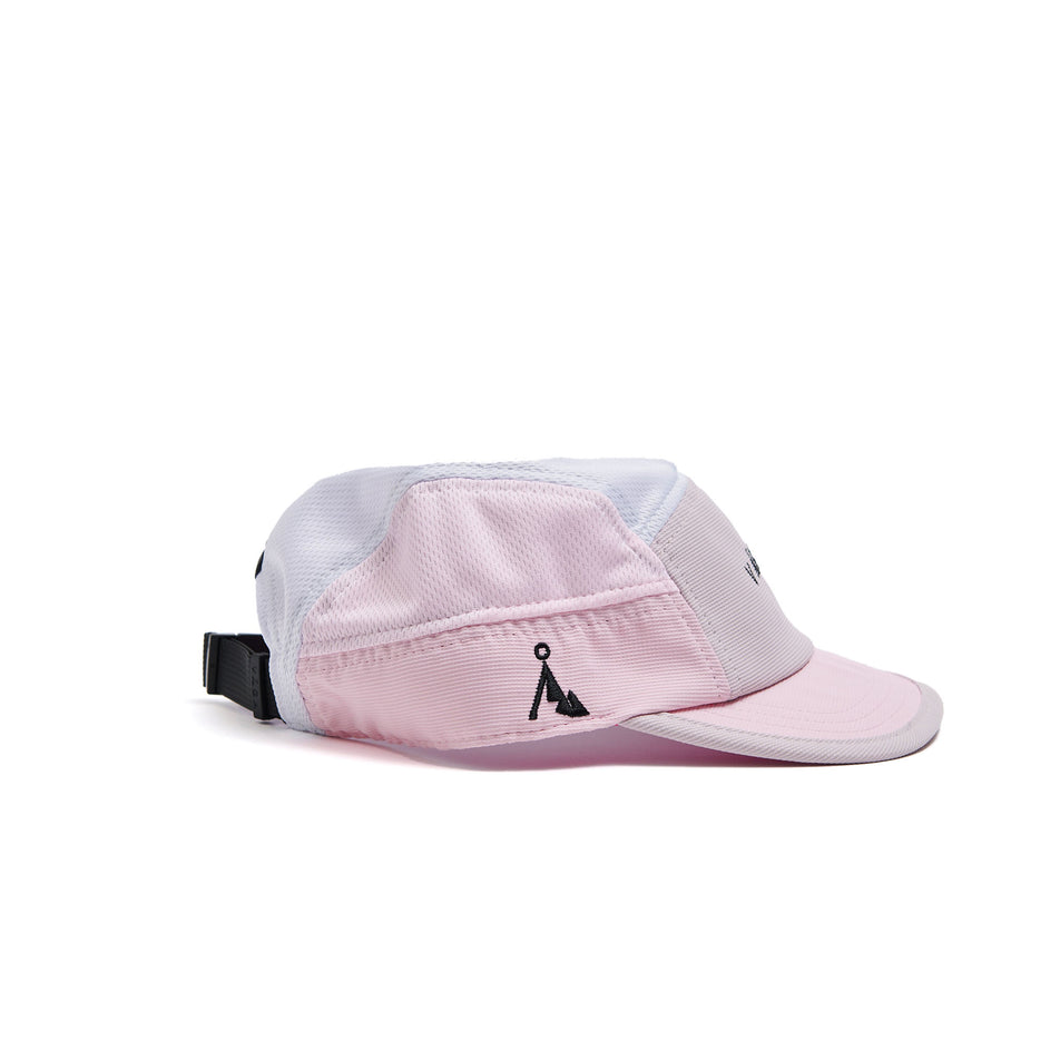 The right-side of a VÅGA Unisex Club Cap in the Light Pink/Lilac/Neon Pink colourway. (8594758729890)