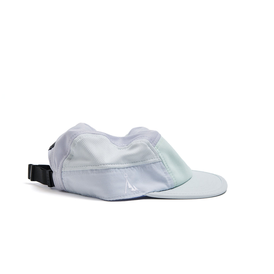 The right-side of a VÅGA Unisex Club Cap in the Pastel Blue/Aqua/Mist Blue/Ink Blue colourway. (8594764595362)